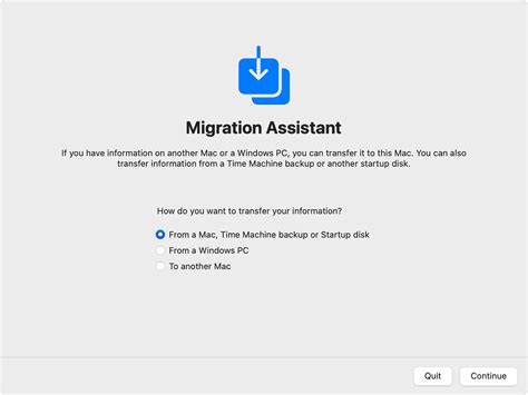 migration assistant pc to mac sonoma